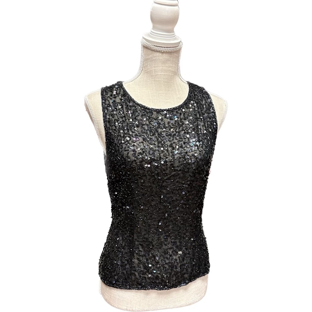 Dark Navy Sequin Tank